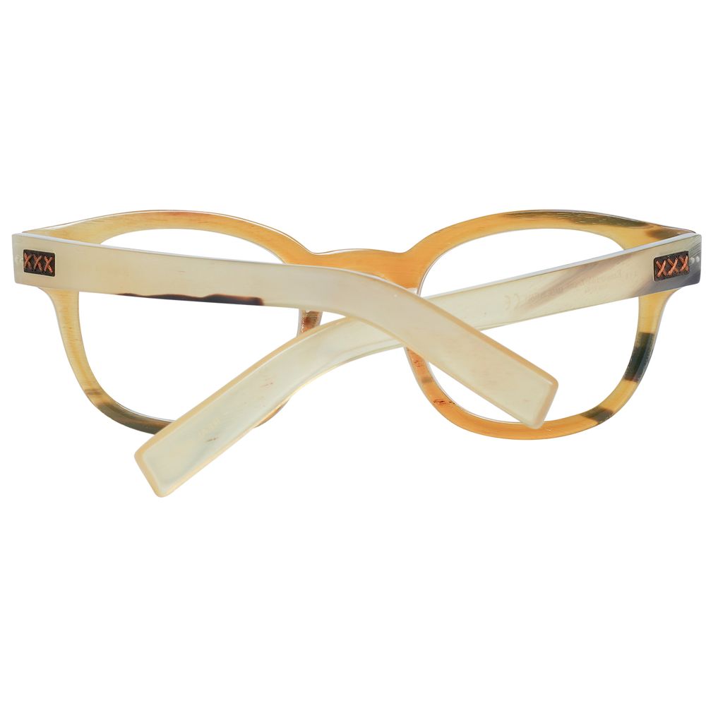 Ermenegildo Zegna Men’s Optical Frames – Multicolor Round Design, 47mm