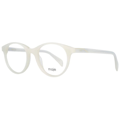 Maje Women’s Optical Glasses – White Round Frame, 49mm