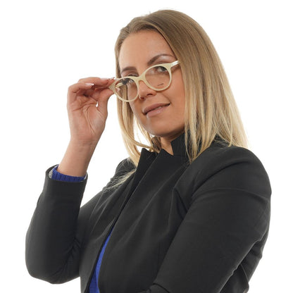 Maje Women’s Optical Glasses – White Round Frame, 49mm