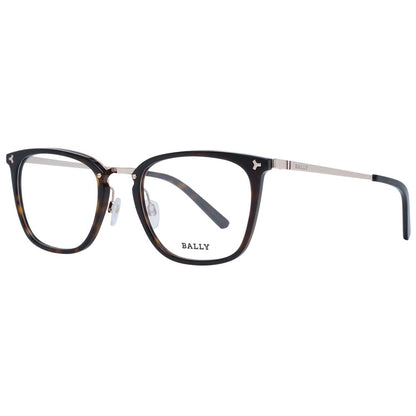 Bally Men's Optical Frames – Brown Trapezium Design, 53mm