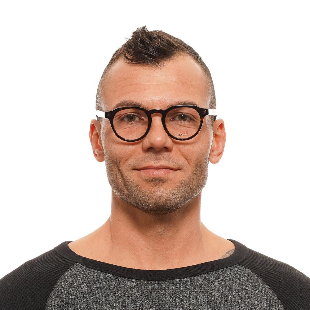 Bally Brown Men’s Optical Frames – Round Frame, 48mm