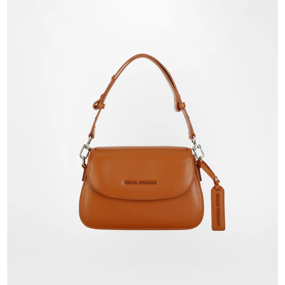  - Brown Polyester Women Handbag