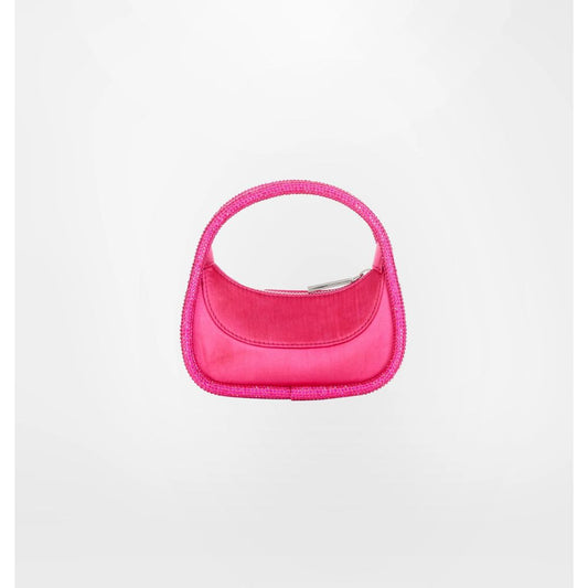  - Fuchsia Polyester Women Handbag