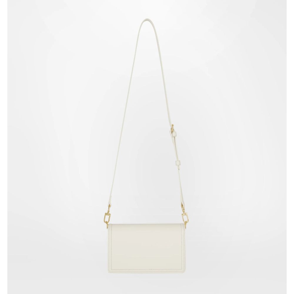  - White Polyester Women Crossbody Bag