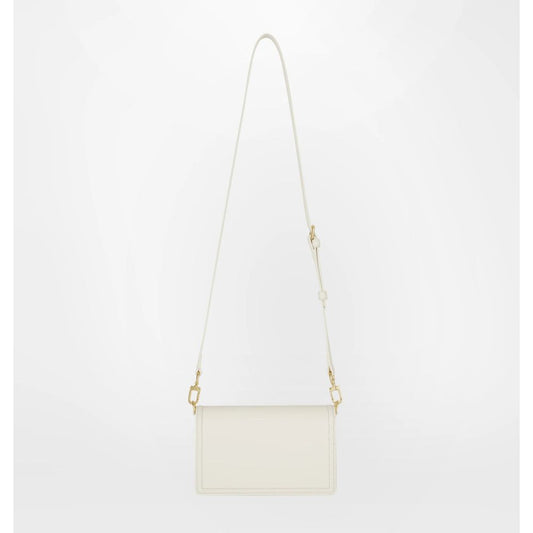  - White Polyester Women Crossbody Bag