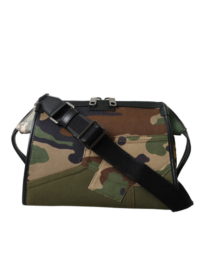  - Multicolor Camouflage Patchwork Crossbody Bag