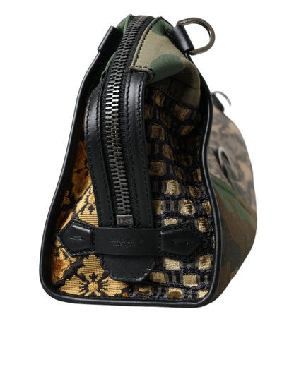  - Multicolor Camouflage Patchwork Crossbody Bag