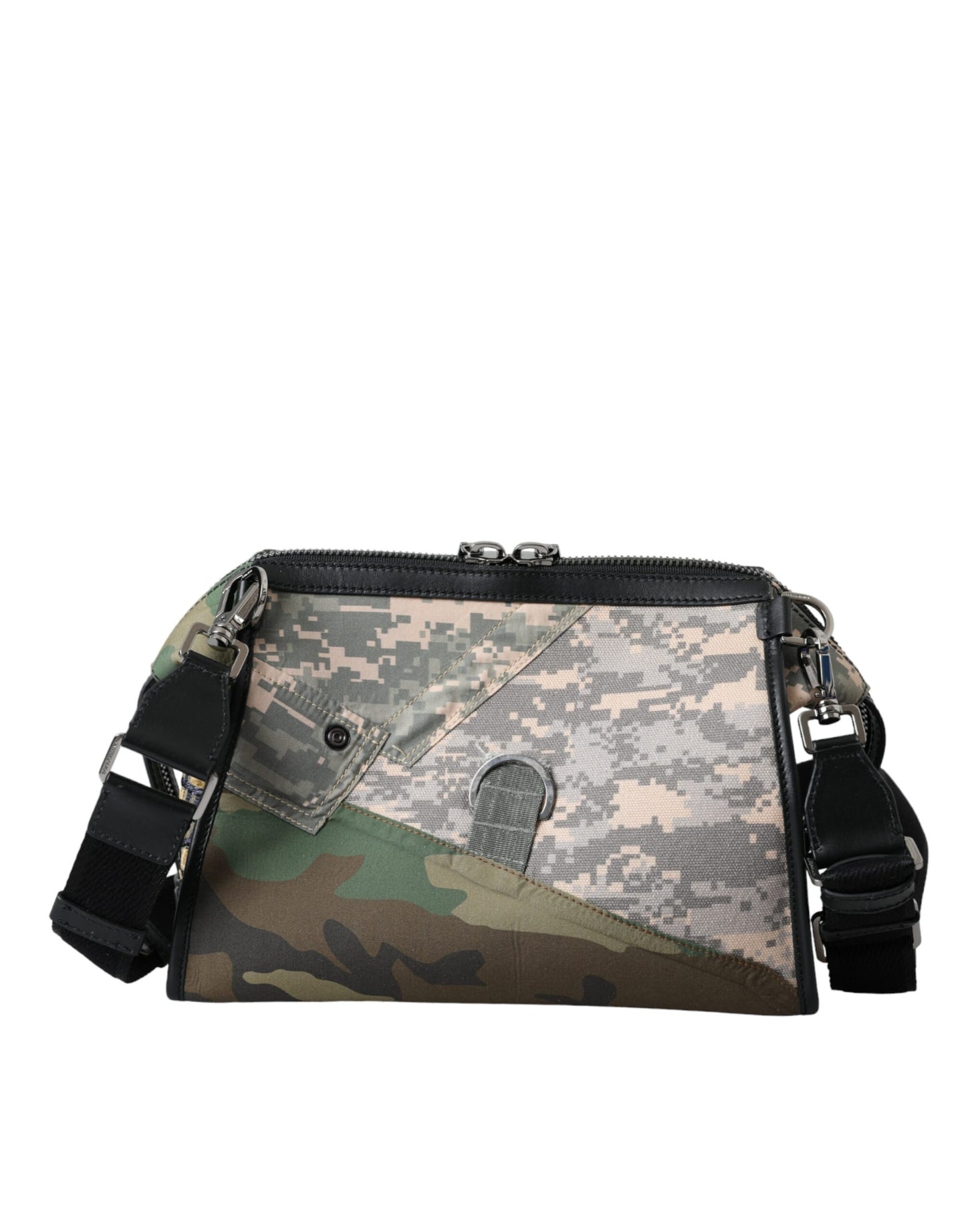  - Multicolor Camouflage Patchwork Crossbody Bag