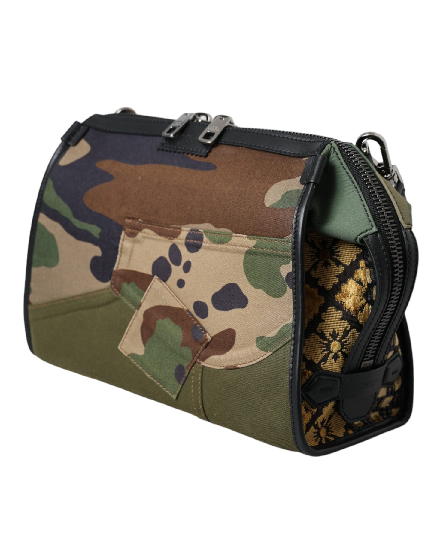  - Multicolor Camouflage Patchwork Crossbody Bag