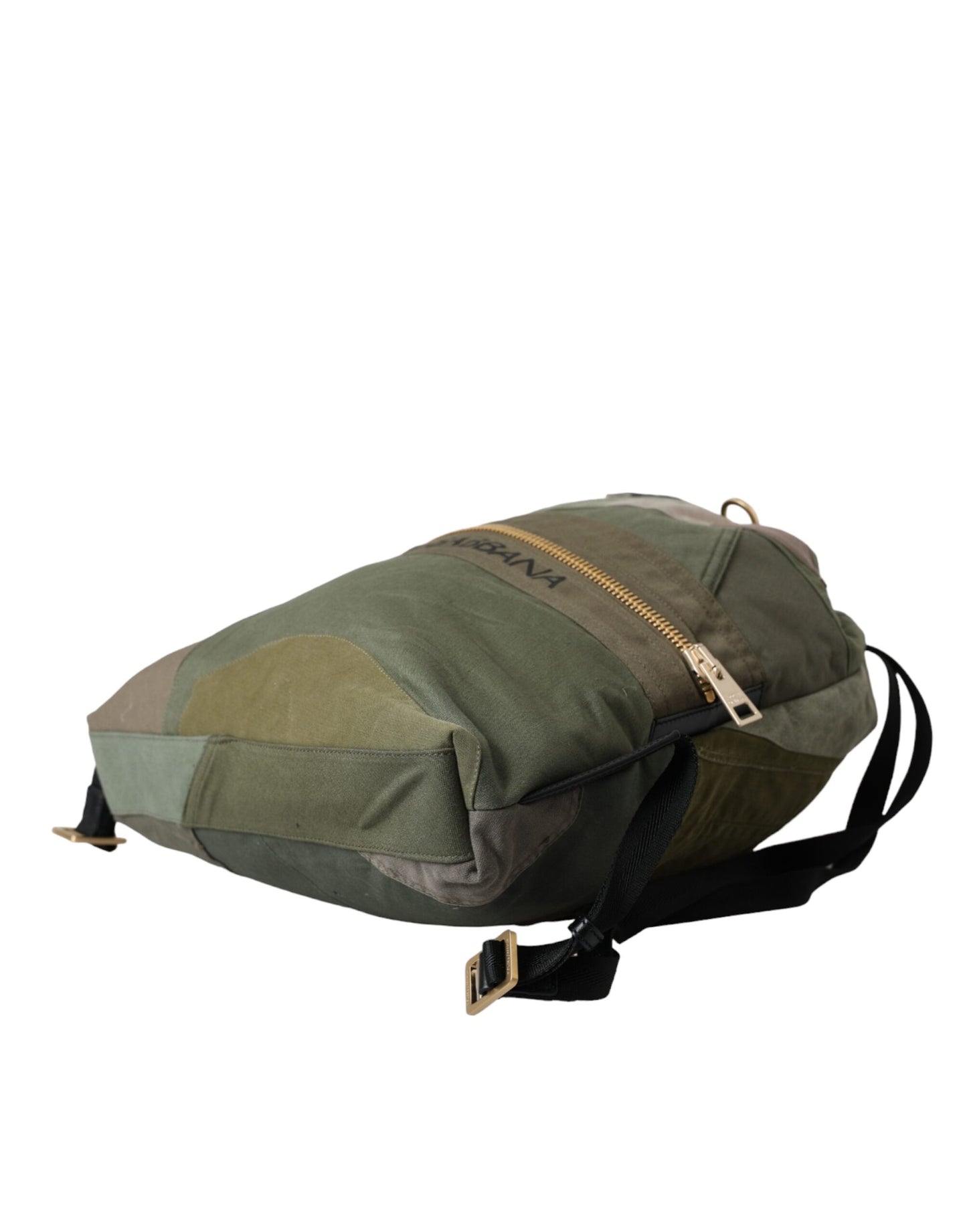  - Military Green Patchwork Rucksack Backpack Bag