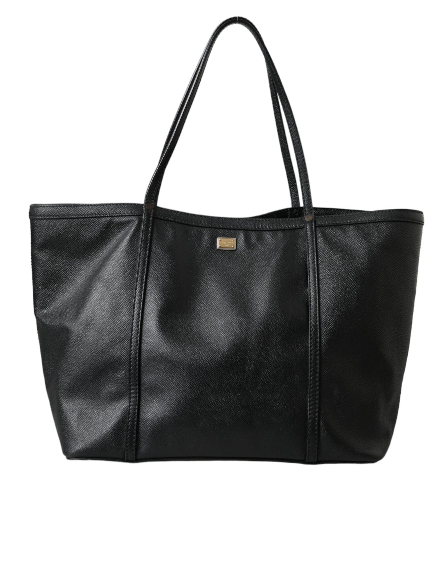 Black Leather Miss Escape Shopping Tote Women Bag - The Luxe Alliance