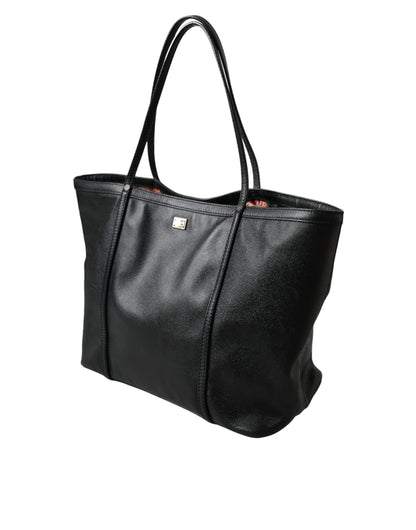 Black Leather Miss Escape Shopping Tote Women Bag - The Luxe Alliance