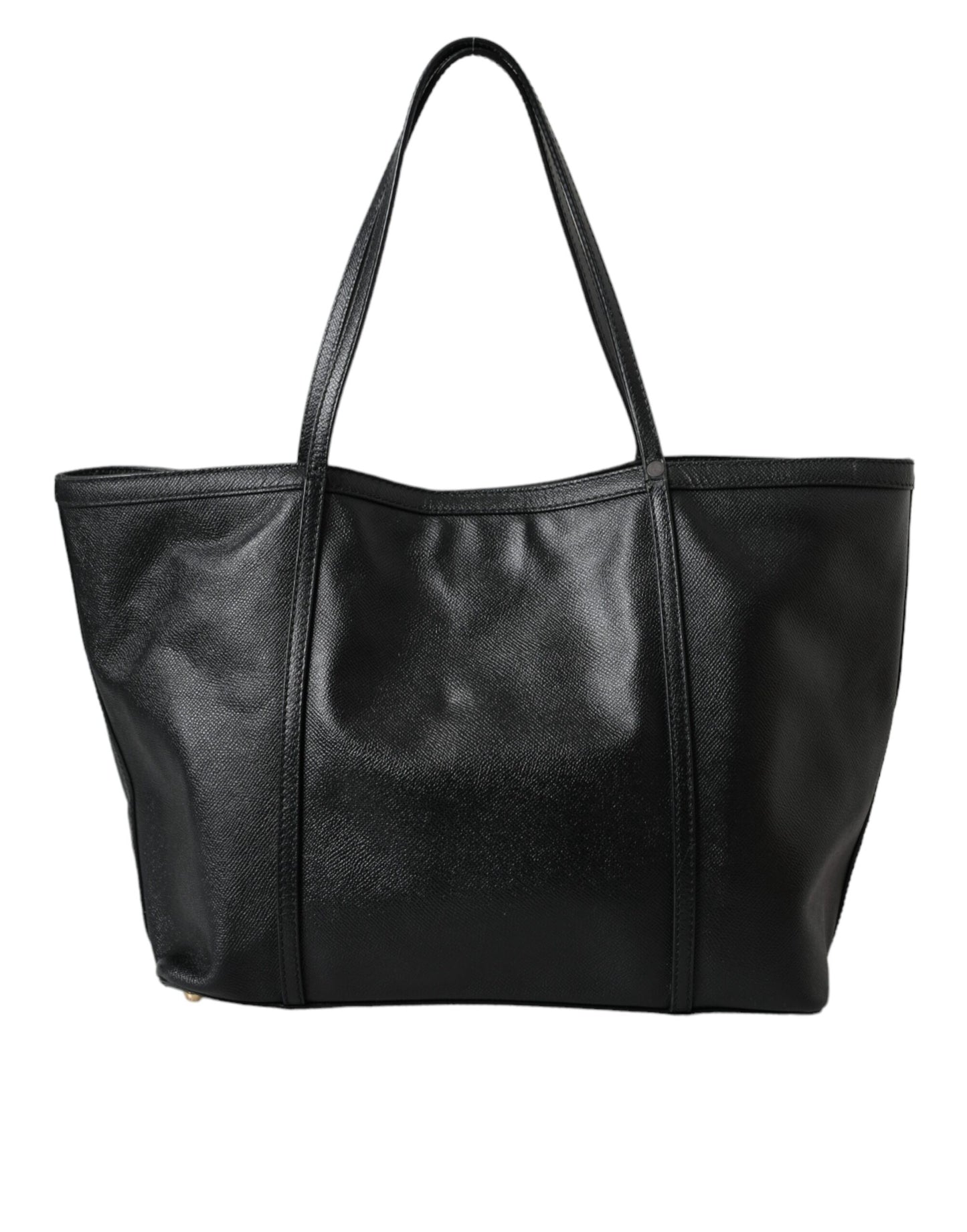 Black Leather Miss Escape Shopping Tote Women Bag - The Luxe Alliance