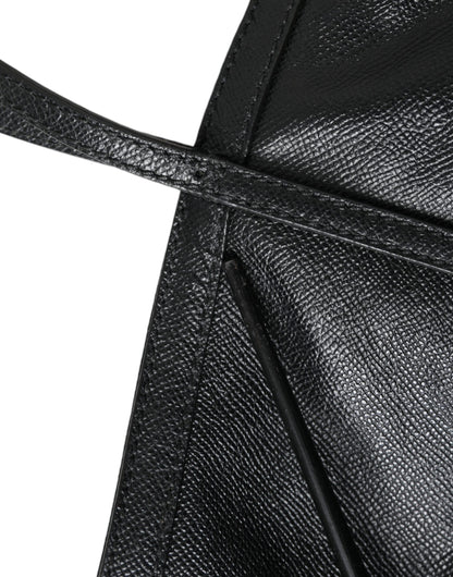 Black Leather Miss Escape Shopping Tote Women Bag - The Luxe Alliance