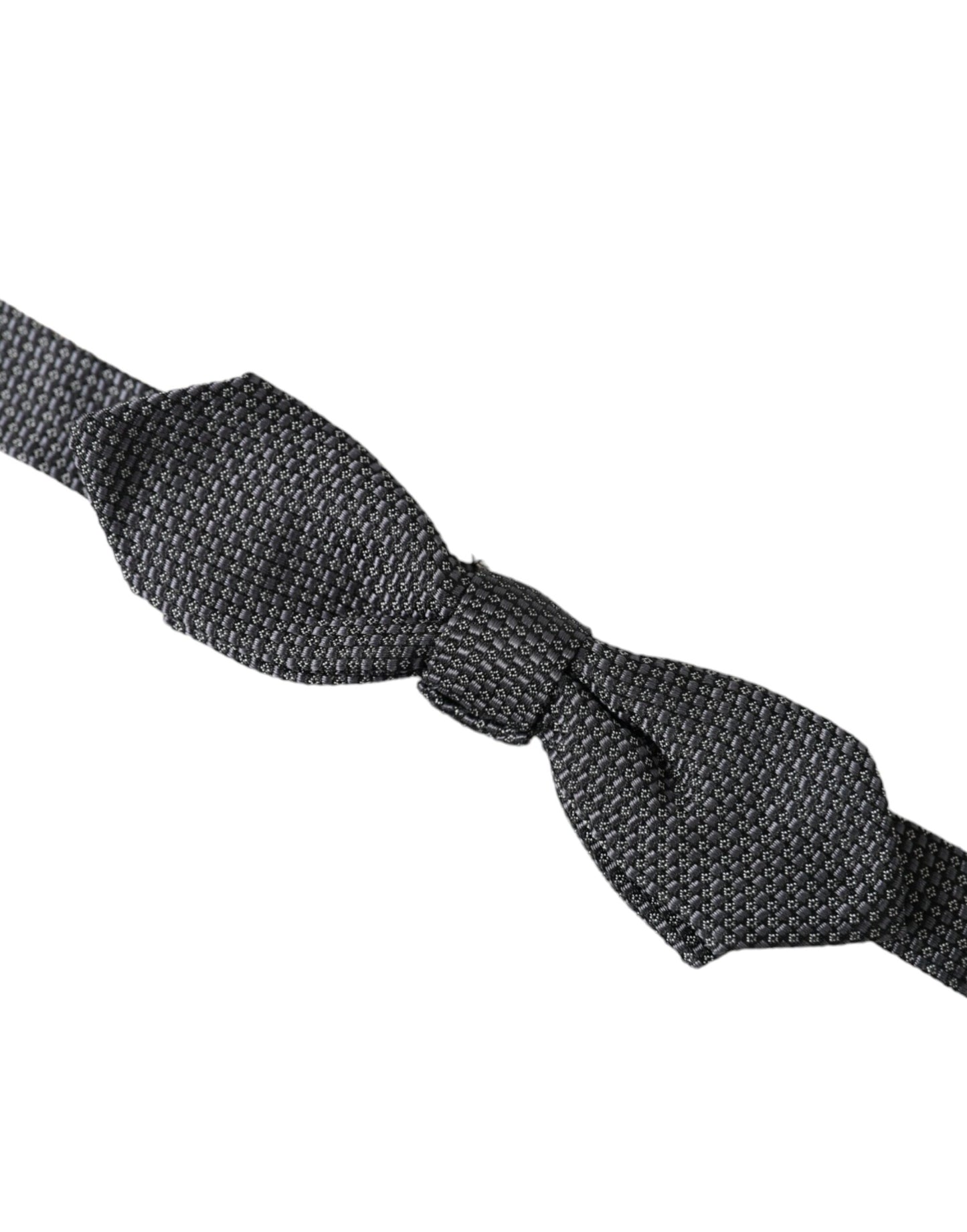  - Gray Silk Weaved Adjustable Neck Men Papillon Bow Tie