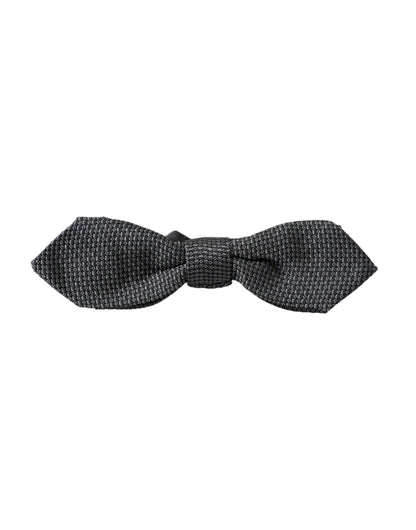  - Gray Silk Weaved Adjustable Neck Men Papillon Bow Tie