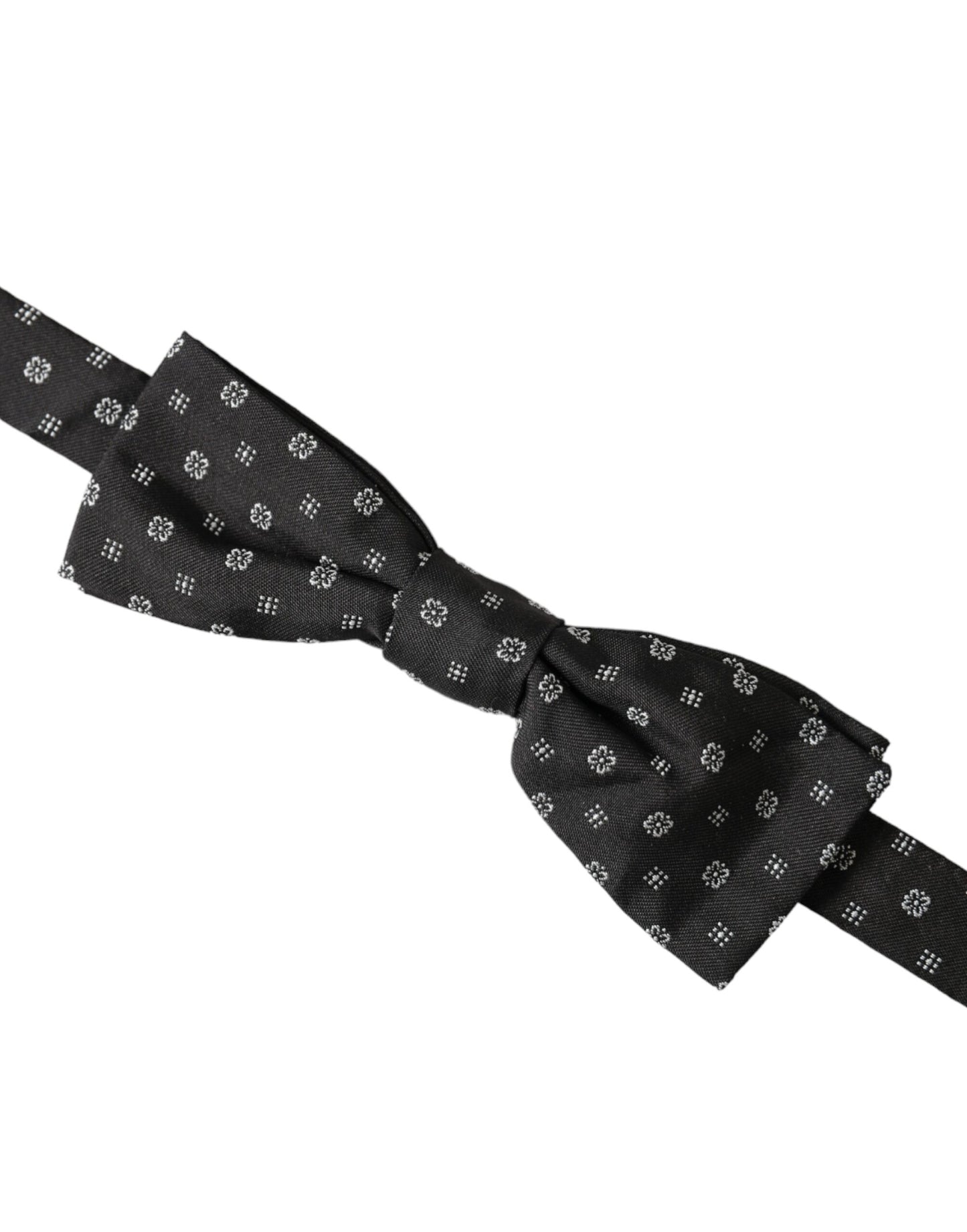  - Black Silk Fantasy Adjustable Neck Men Papillon Bow Tie