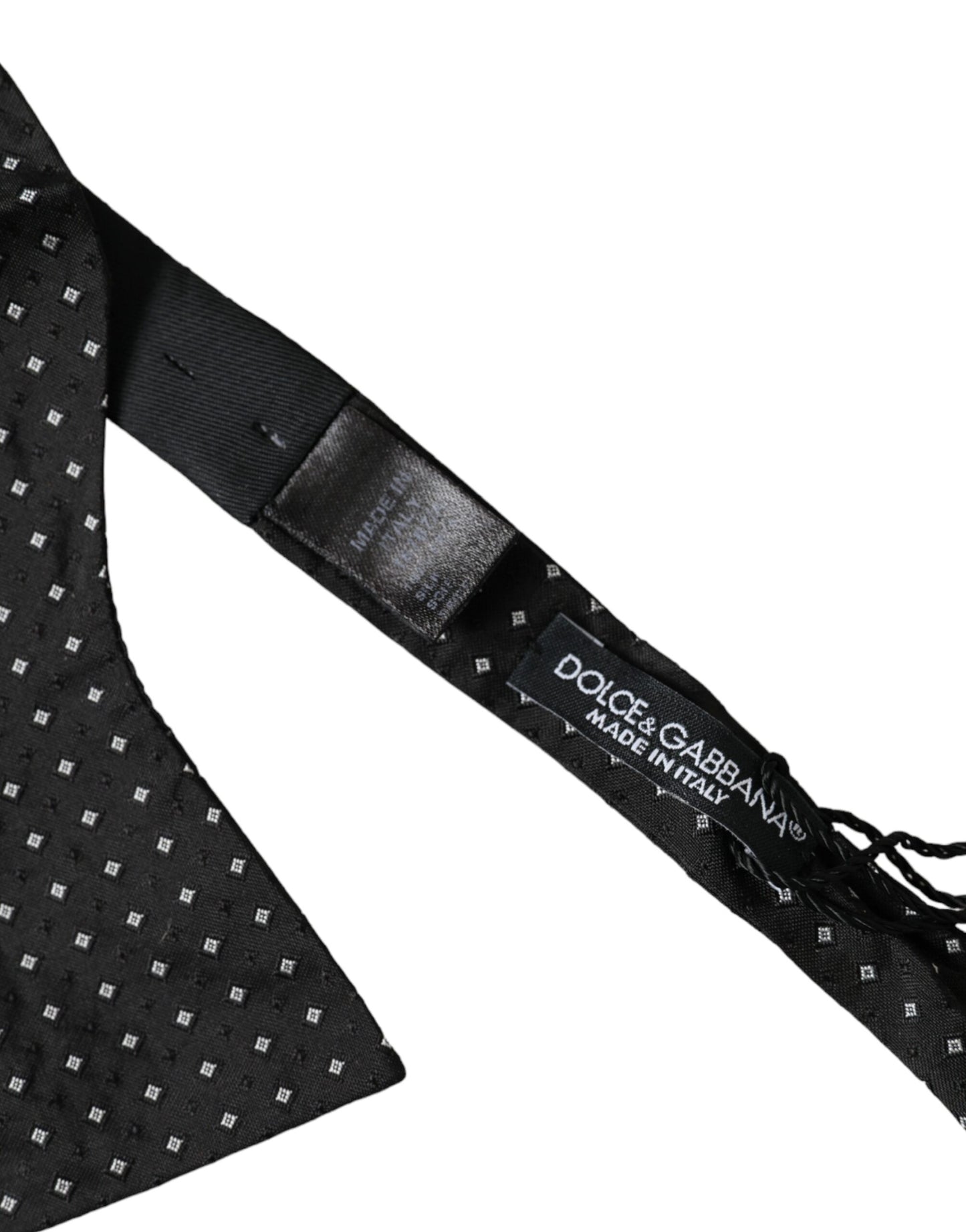  - Black Silk Polka Dot Slim Skinny Necktie Men Bow Tie