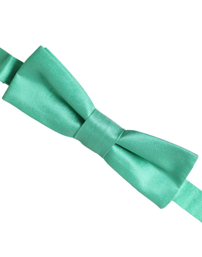  - Mint Green Silk Adjustable Neck Men Bow Tie