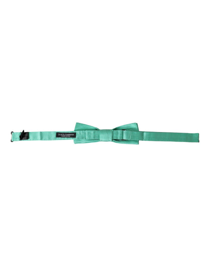  - Mint Green Silk Adjustable Neck Men Bow Tie