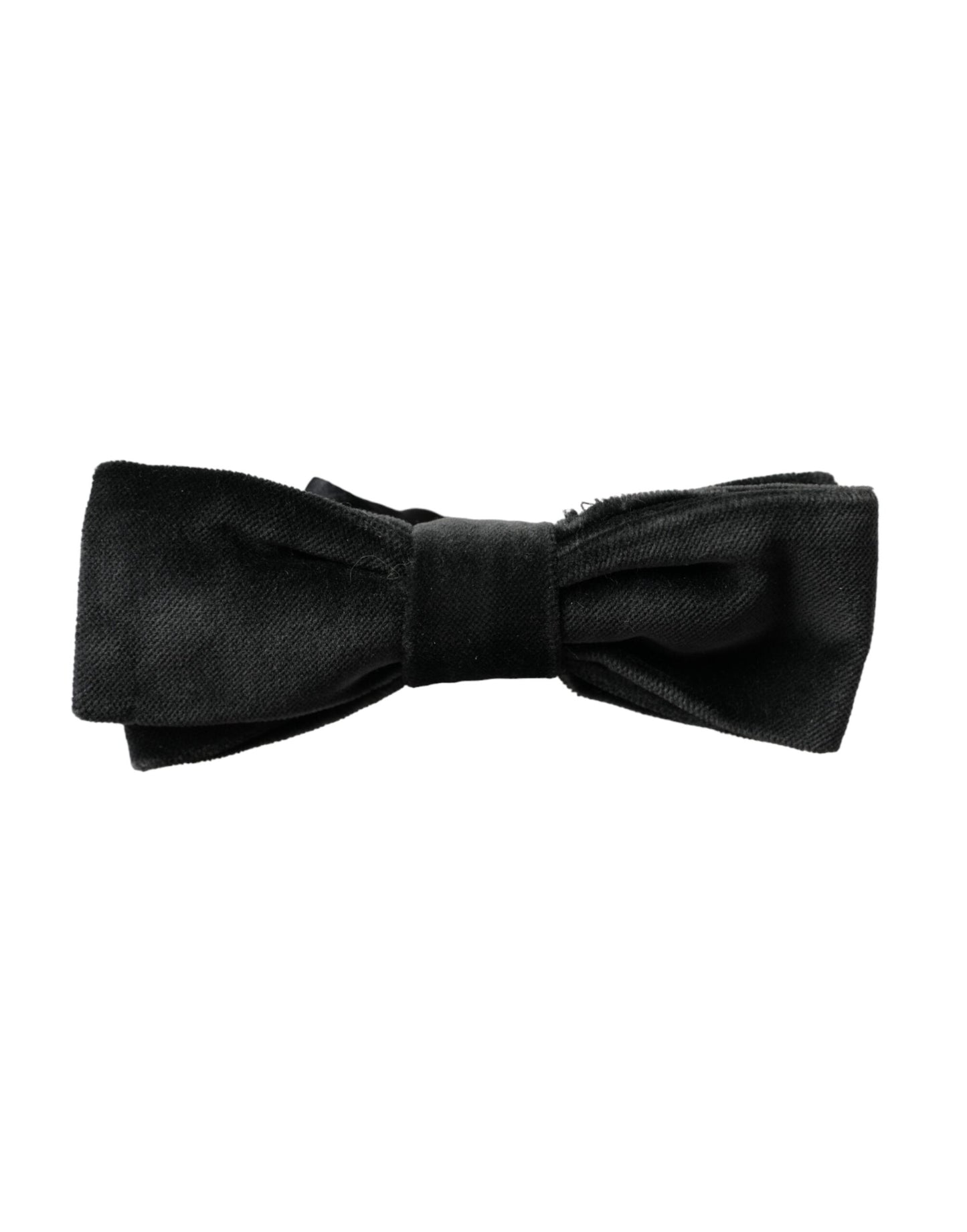  - Black Velvet Cotton Adjustable Neck Men Bow Tie