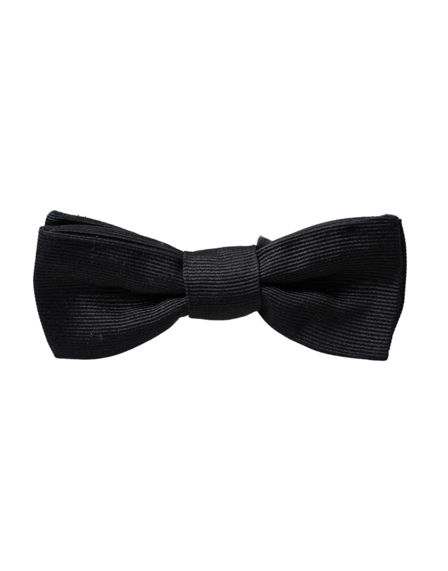  - Black Silk Adjustable Neck Men Bow Tie