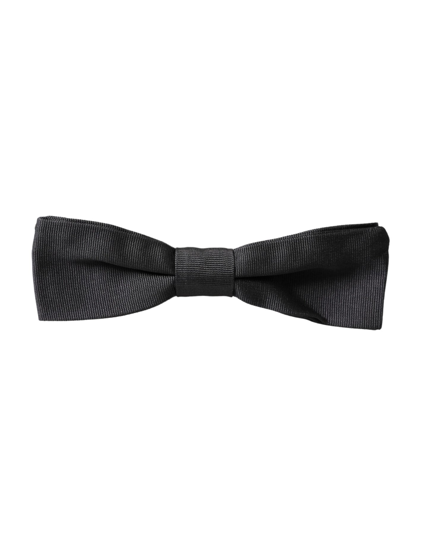  - Black Silk Adjustable Neck Men Bow Tie