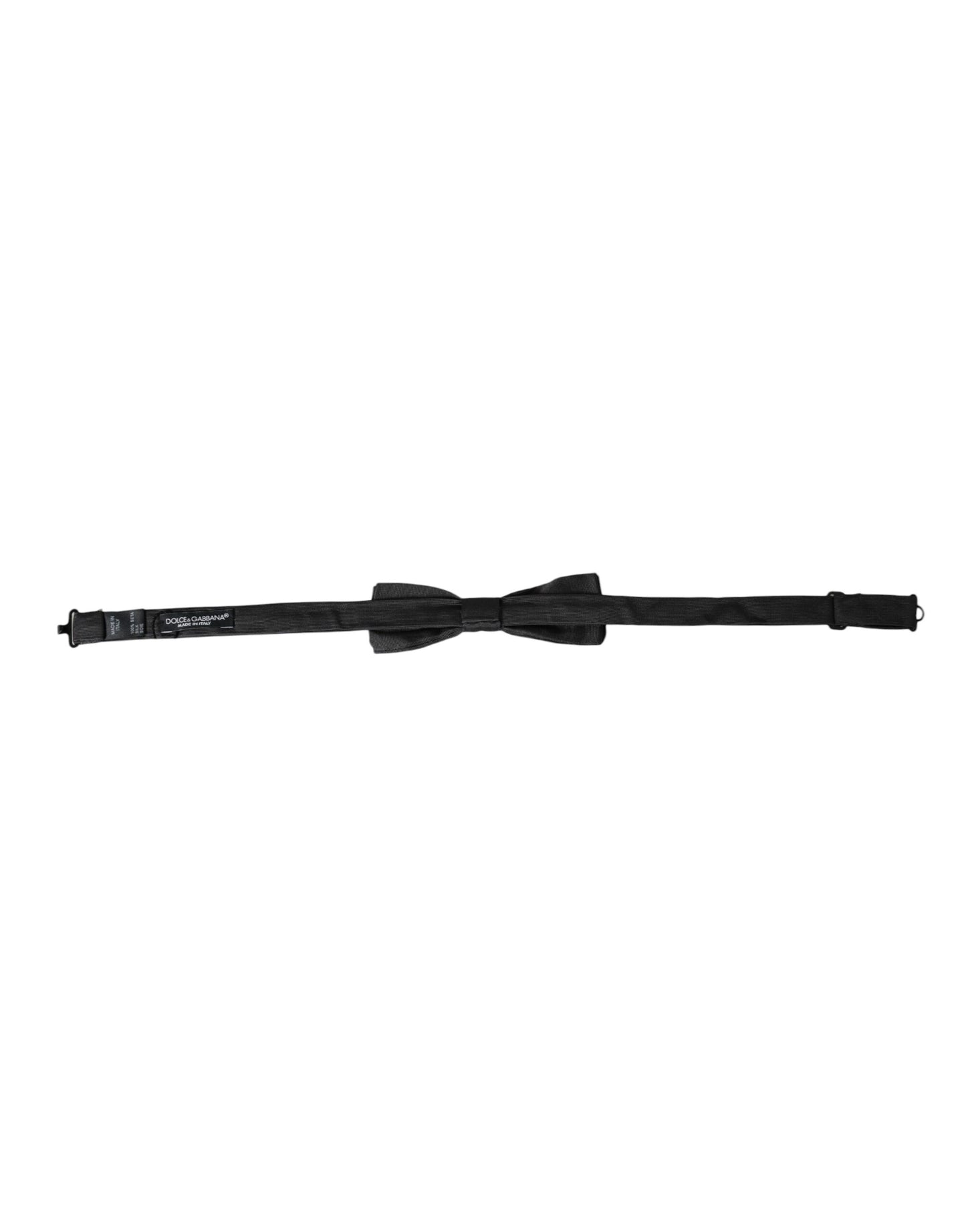  - Black Silk Adjustable Neck Men Bow Tie