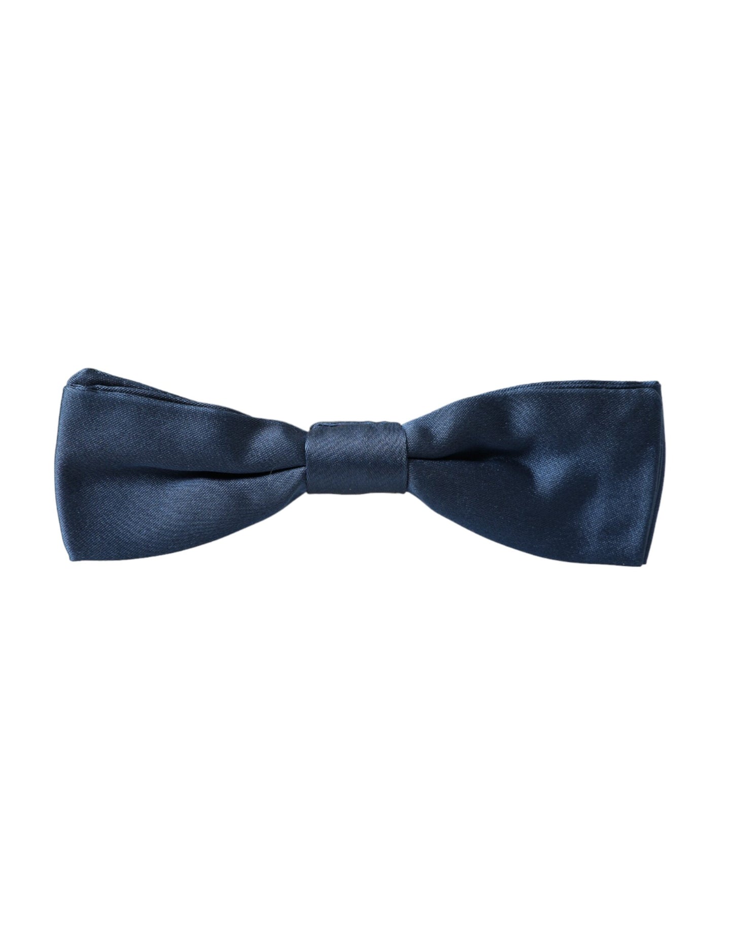  - Blue Satin Silk Adjustable Neck Men Bow Tie