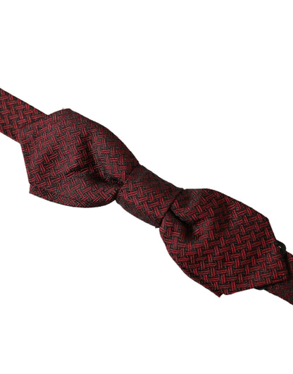  - Red Silk Fantasy Adjustable Neck Men Bow Tie