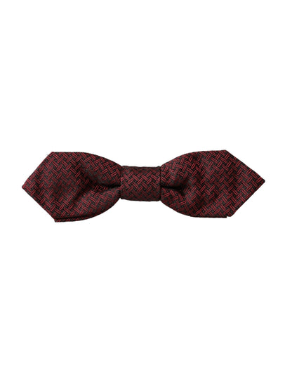  - Red Silk Fantasy Adjustable Neck Men Bow Tie