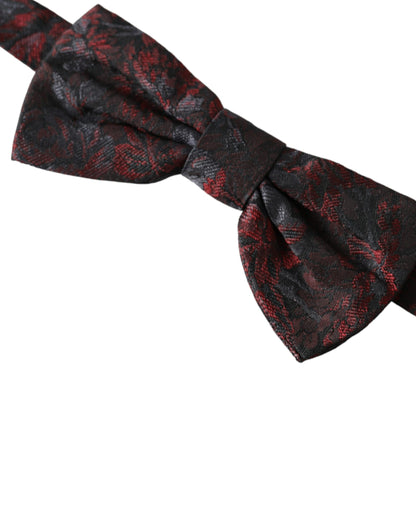  - Multicolor Floral Silk Adjustable Neck Men Bow Tie