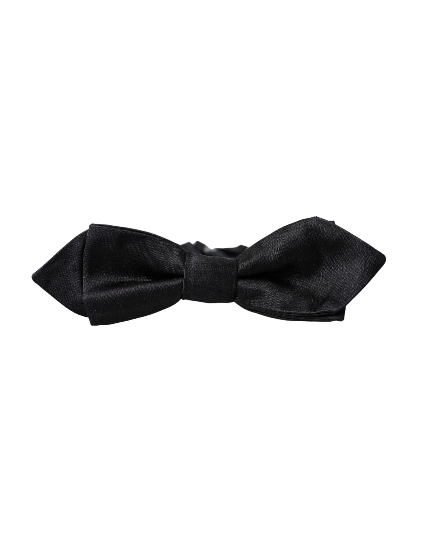  - Black Silk Adjustable Neck Men Bow Tie