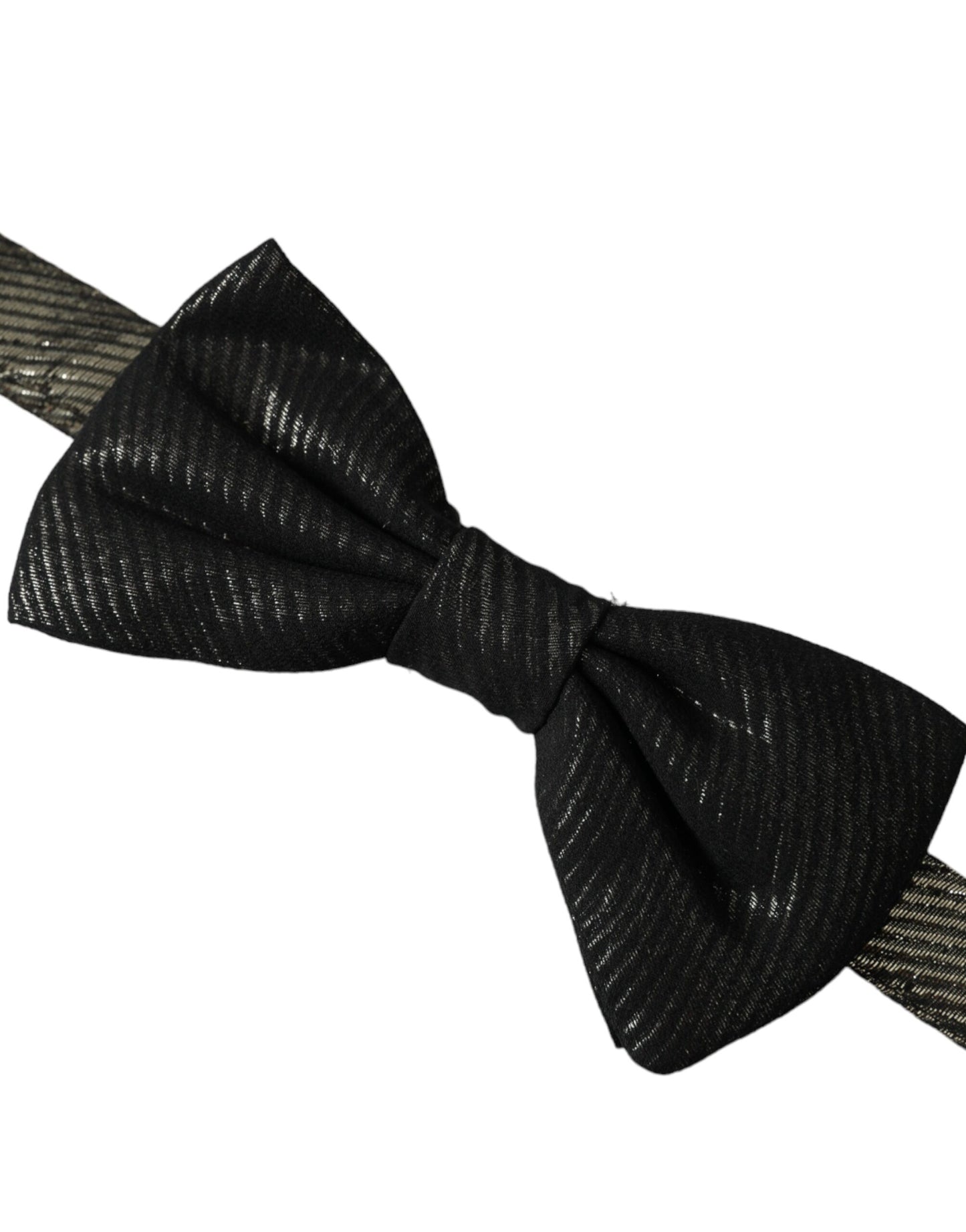  - Black Fantasy Silk Adjustable Neck Men Bow Tie