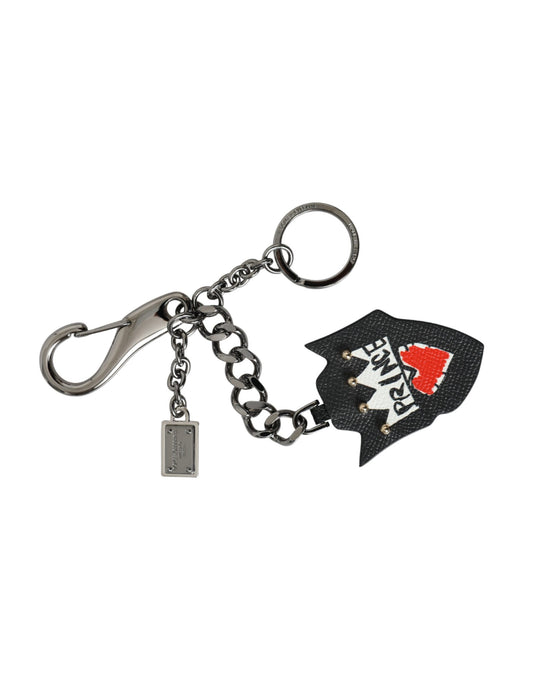  - Black Prince Studs Logo Silver Brass Keychain Keyring