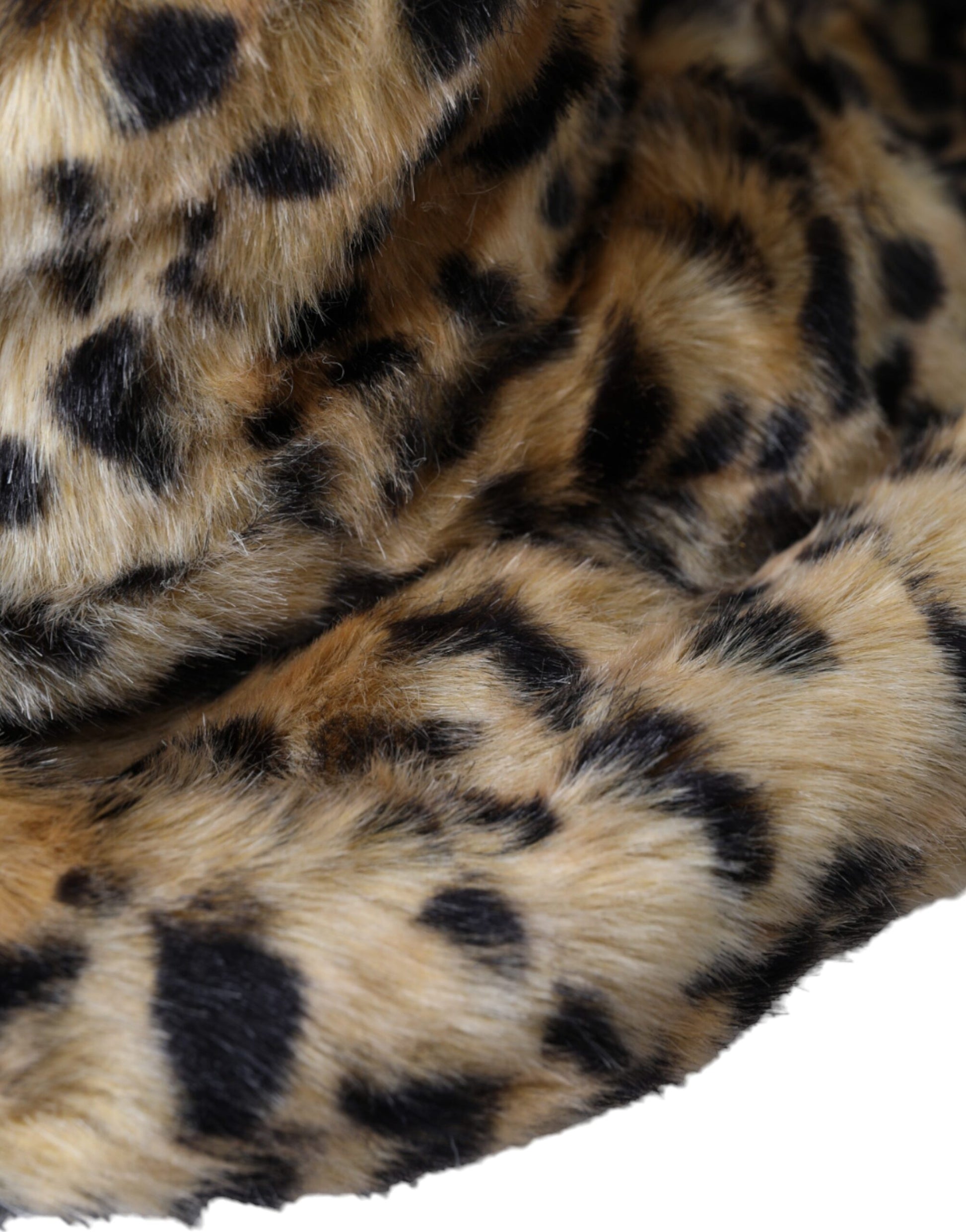 Dolce & Gabbana Brown Leopard Fur Women's Bucket Hat