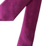  - Purple Solid Satin Silk Adjustable Men Tie