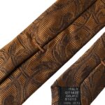  - Brown Floral 100% Silk Adjustable Men Tie