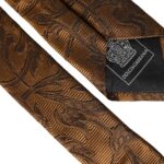  - Brown Floral 100% Silk Adjustable Men Tie