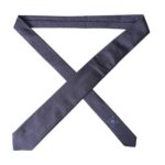  - Navy Blue Silk Patterned Adjustable Men Tie