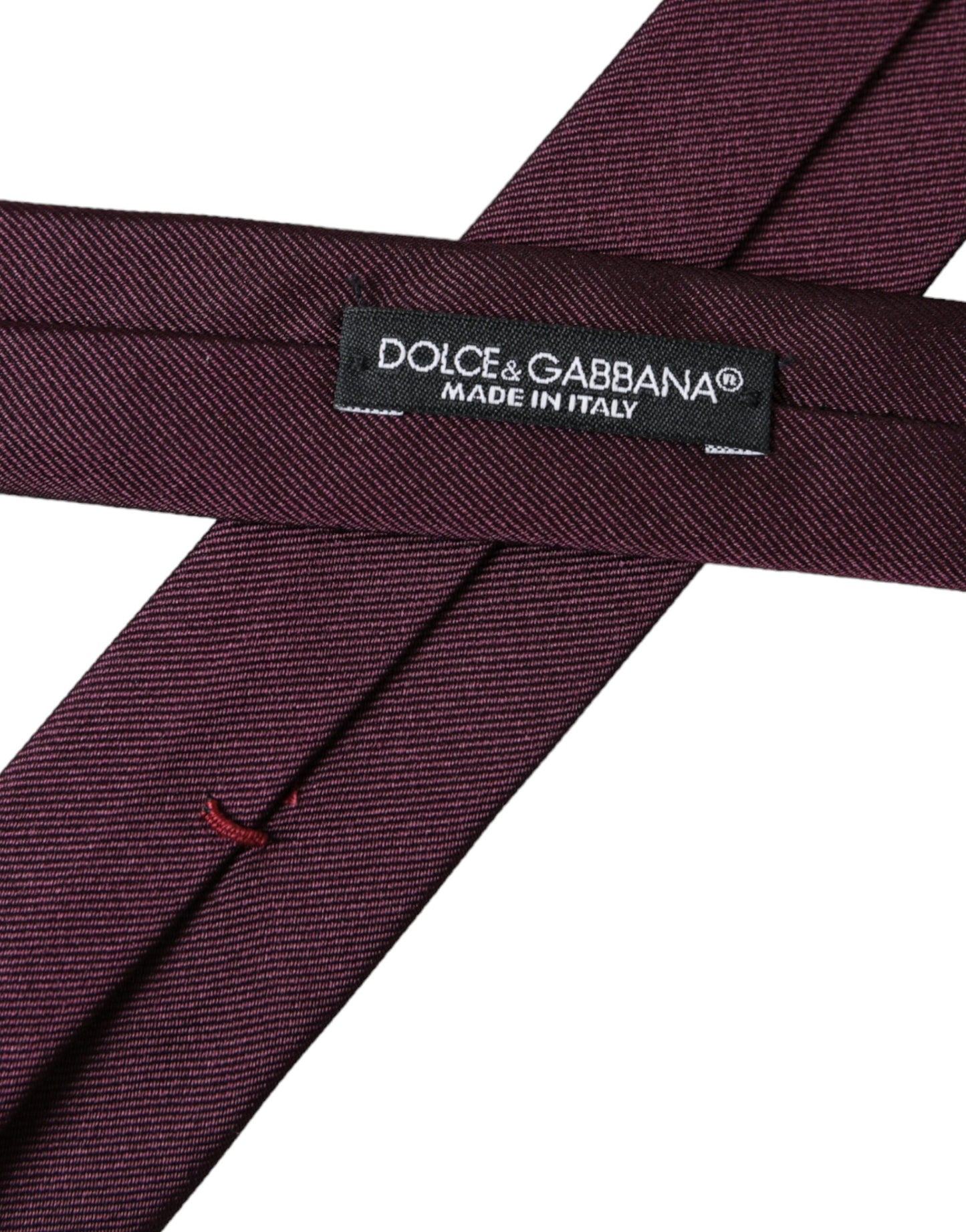  - Bordeaux Solid 100% Silk Adjustable Men Tie