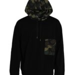  - Black Camouflage Hooded Sweatshirt Sweater