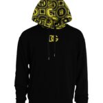  - Black Logo Cotton Hooded Sweatshirt Sweater