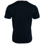  - Dark Blue Cotton Round Neck Short Sleeves T-shirt