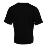 Black Cotton Round Neck Short Sleeves T-shirt - The Luxe Alliance