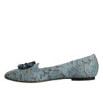  - Blue Lace Crystal Ballet Flats Loafers Shoes