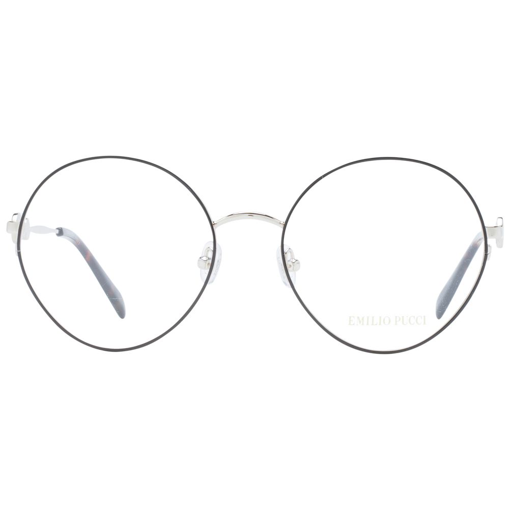 Emilio Pucci Women’s Optical Frames – Black Round Design
