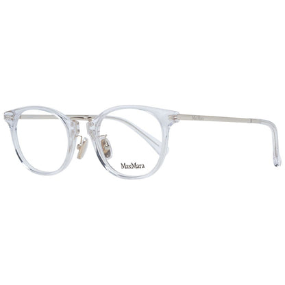 Max Mara Women’s Optical Frames – White Round Design, 48mm