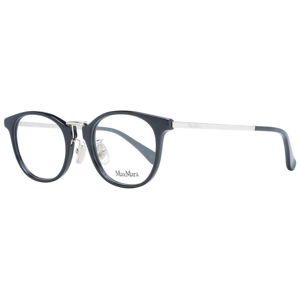Max Mara Women’s Optical Frames – Black Round Style, 48mm