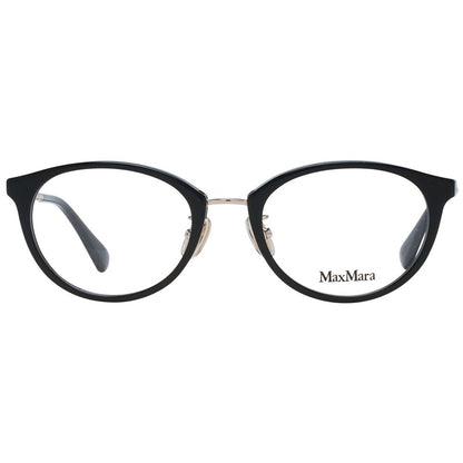 Max Mara Women’s Optical Frames – Black Round Frame, 50mm